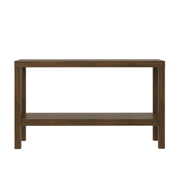 Mainstays Parsons Console Table Canyon Walnut Com Mainstays Parsons Console Table Canyon, Mainstays Sumpter Park Console Table Canyon Walnut
