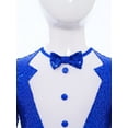 thumbnail image 6 of ranrann Girls Sequin Feather Ballet Leotard Tutu Dress Sparkly Ballerina Jazz Latin Performance Outfit Royal Blue 8, 6 of 8