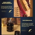 thumbnail image 4 of SSZMDLB Quill Pen Calligraphy Set, Dip Pen with 5 Replacement Nibs and 15ml Ink, Stainless Steel Gothic Pen for Ink Painting, Outlining, English Calligraphy, Includes Fire Paint Seals and Matching, 4 of 7