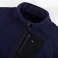 thumbnail image 6 of IYTR Mens Winter Jacket Solid Color Long Sleeve Jacket Thickened Padded Fleece Top Jacket with Pocket Zipper Stand-up Collar Blue M, 6 of 6