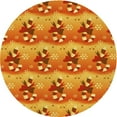 thumbnail image 1 of Ahgly Company Machine Washable Indoor Round Transitional Scarlet Red Area Rugs, 6' Round, 1 of 7
