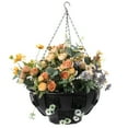 thumbnail image 2 of Gardenised Durable Plastic Lace Ultimate Hanging Baskets Tomato, Flower, and Herb Outdoor Flower Planter, 2 of 10
