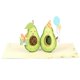 thumbnail image 4 of 3D Pop up Avocado Birthday Card Foldable Greeting Card Festival Holiday Paper Cards for Birthday Wedding New Year, 4 of 4