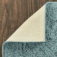 Mainstays Dylan Solid Diamond Olefin Blue Indoor Rug Set, 3Piece