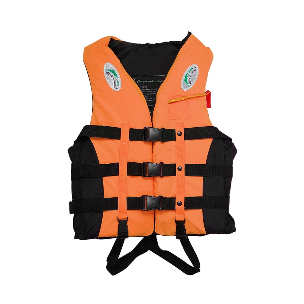 S3XL Adult Life Jacket Lifesaving Swimming Boating Sailing Vest + Whistle Blue S Colororange