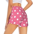 thumbnail image 3 of Goofa Dots On Rose Red Background Printed Women 2 in 1 Running Shorts,Quick Dry Athletic Workout Shorts,High Waisted Athletic Shorts with Liner Pockets-X-Large, 3 of 9