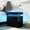 Black + Engineered, variant on [Luckynote]Nightstand LED Bedside Table Cabinet Lights Modern End Side with 2 Drawers for Bedroom (White)