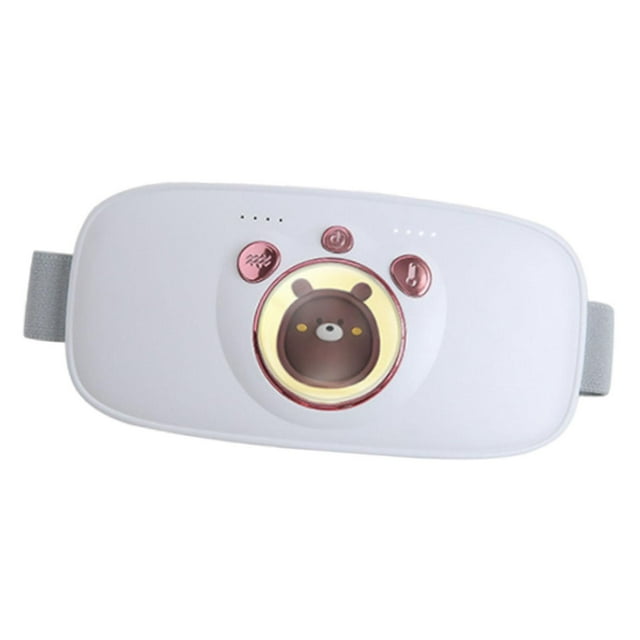 Bunblic Electric Period Cramps Heating Pad Cordless Wearable, Premium Silent, Rechargeable Compact Women Girl Gift Practical Portable White