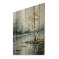 thumbnail image 2 of Designart "Birch Woods Ethereal gracefulness VI" Floral Print on Natural Pine Wood, 2 of 5
