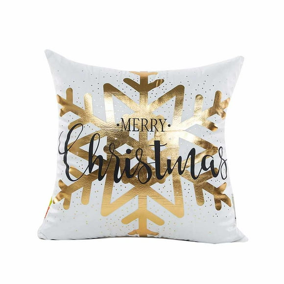 destyer Christmas Decorative Pillowcases XmasThrow Pillow Case Cover Home Sofa Car Decoration, Type 4