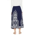 thumbnail image 5 of Women Long Maxi Skirt Elastic Hight Waist A Line Beach Holidays Skirts S-XL, 5 of 6