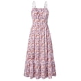 thumbnail image 1 of Vestido de verano hawaiano de primavera GRACE KARIN Maxi Morado S, 1 of 7