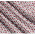 thumbnail image 3 of Soimoi Blue Cotton Voile Fabric Floral & Pomegranate Fruits Decor Fabric Printed BTY 56 Inch Wide, 3 of 7