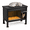 Black(with Heating Pad), variant on MINDYES Outdoor Cat House with Stent & Weatherproof Roof for Feral Cats & Kittens, Black