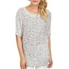 New 4976 CATHERINE MALANDRINO DUSTY MULTI GINNIFER SHORT SLEEVE SWEATER MEDIUM $148