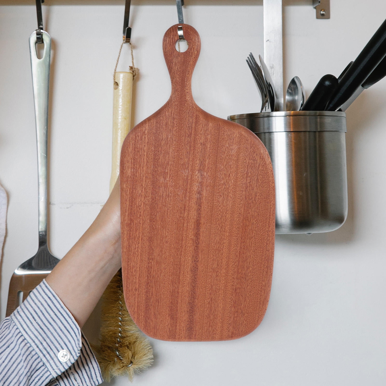 PAMINGONO Rectangular Chopping Board 1Set for Kitchen Use Wooden with Cutting and Kneading