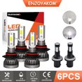 thumbnail image 1 of 6pcs For GMC Savana 1500 2001 2002 Combo LED Headlights High/Low Beam + Fog Lights Bulbs, 1 of 12