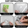 thumbnail image 3 of Paquete de 10 anclajes de pared para muebles sin perforación, hebillas adhesivas de seguridad para muebles de 7 cm para protección del bebé, kit de correas antivuelco para muebles para estantería, gab, 3 of 5