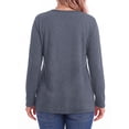 thumbnail image 4 of MOSHU 3 Pack T Shirts for Women Crew Neck Plus Size Women Shirts Long Sleeve Tees Casual Basic Fall Tops, 4 of 9