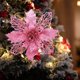thumbnail image 1 of Xihbxyly Adornos para Árbol de Navidad, Juego de Flores de Pascua con Purpurina, Decoración Fácil de Hacer, Centro de Mesa Navideño, Arreglo Floral de Temporada, Decoración Navideña, Ambiente Festivo, 1 of 7