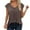 Grey, variant on RMGVDSD Womens T-Shirts Womens Lace Tops Pleated Short Sleeve Shirts Summer Business Casual Dressy Blouses Leisure Tshirts