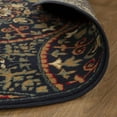 thumbnail image 3 of Formal Geometric Medallion Ultra-Soft Indoor Area Rug or Runner, 5' Round, Midnight by Blue Nile Mills, 3 of 6
