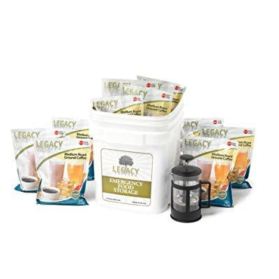 350 Serving Coffee Bucket with French Press (Best Ground Coffee For French Press)