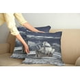 thumbnail image 2 of Ambesonne Grey Throw Pillow Cover 2 Pack, Caribbean Pirates Ship, 16", Blue Grey Pale Grey, 2 of 7