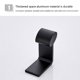thumbnail image 5 of Gancho de toalla única de aluminio negro, colgante adhesivo impermeable para colgar en la pared, colgador para baño, dormitorio, cocina Feliz Sencillez, 5 of 5