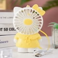 thumbnail image 3 of Mini ventilador portátil de mano recargable por USB de Hello Kitty para estudiantes, súper silencioso, lindo ventilador de escritorio para cama al aire libre, regalo, 3 of 5
