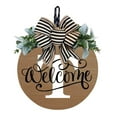 thumbnail image 1 of fheaev Last Name Year Round Front Door Wreath Decorative Hanging Plaques In Front Of The Door, 1 of 1