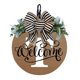 thumbnail image 1 of Front Door Wreath Decorative Hanging Plaques, Last Name Year Round, Wooden Frame, Festive Home Decor, Easy Installation, Metal Rolling, For Office, Elegant Door Accent,topliu, 1 of 7