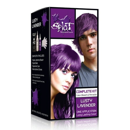 Splat® Lusty Lavender, Semi-Permanent Hair Dye, For All Hair ... Splat® Lusty Lavender, Semi-Permanent Hair Dye, For All Hair ...