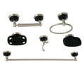 thumbnail image 2 of Kingston Brass BAK9110BB2 Water Onyx Bathroom Accessory Set, Brushed Brass - 6 Piece, 2 of 5