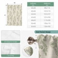 thumbnail image 6 of Green Botanical Balloon Curtains for Bedroom/Front Door/Bathroom, Pastoral Elegant Spring Floral Rustic Tie Up Curtains 63 Inch Length Light Filtering Kitchen Curtains Shades for Windows 46"x63", 6 of 8