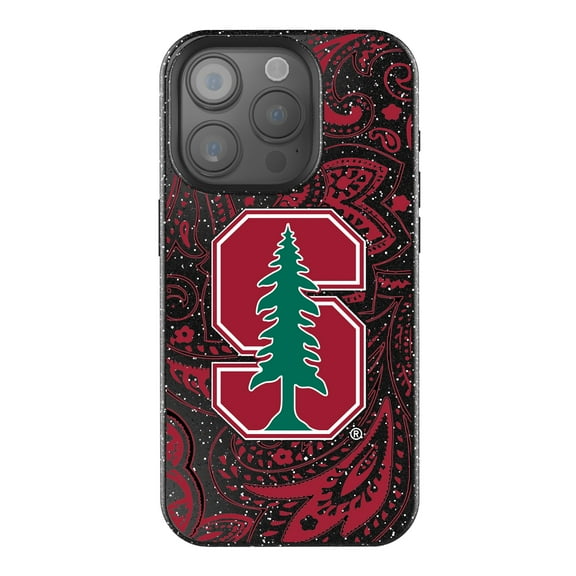 Keyscaper Stanford Cardinal Paisley Bling iPhone Case