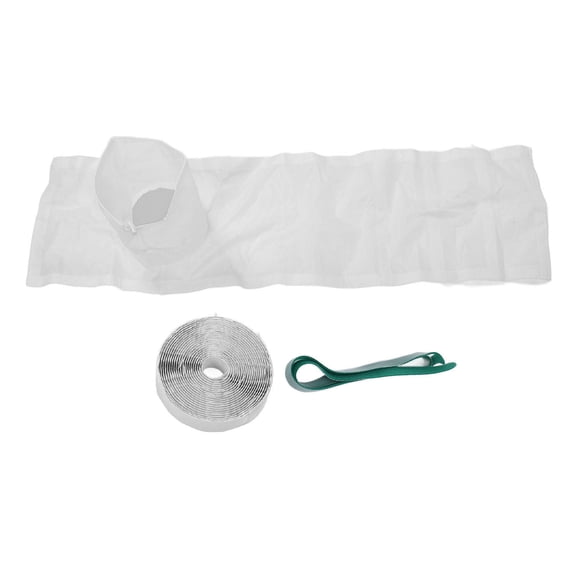 BIMZUC Portable AC Window Seal Kit – 25 cm × 92 cm Polyester Vent Seal with Drawstring Fastener & Hook‑Loop Tape