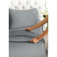 thumbnail image 7 of CGK Linens 4-Piece Ultra Soft & Comfy Hotel Luxury Sheet Set - Queen Size Cooling Bed Sheet Fits 8"-16" Mattresses, Steel Blue, 7 of 7