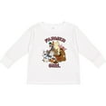 thumbnail image 3 of Inktastic Farmer Girl with Happy Farm Animals Boys or Girls Long Sleeve Toddler T-Shirt, 3 of 5
