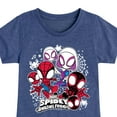 thumbnail image 3 of Marvel Spider-Man And His Amazing Friends - Spidey Friends Stickers - Toddler and Youth Girls Fitted Short Sleeve Tee, 3 of 5