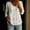 C_ Multicolor, variant on Women's V Neck 3/4 Sleeve Button Down Blouse Sky Blue Tone with Bird Floral Print Casual Top for Daily Wear Summer Vacation Multicolor XXL