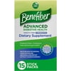 Benefiber Advanced Digestive Health Prebiotic Fiber + Probiotics - 15 Stick Packs Pack of 2