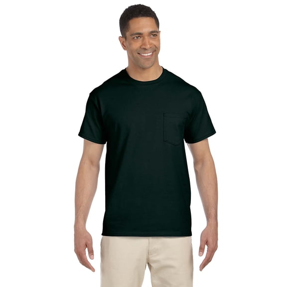 Gildan Ultra Cotton Adult Tee With Pocket , G230 , Forest Green , XX-Large