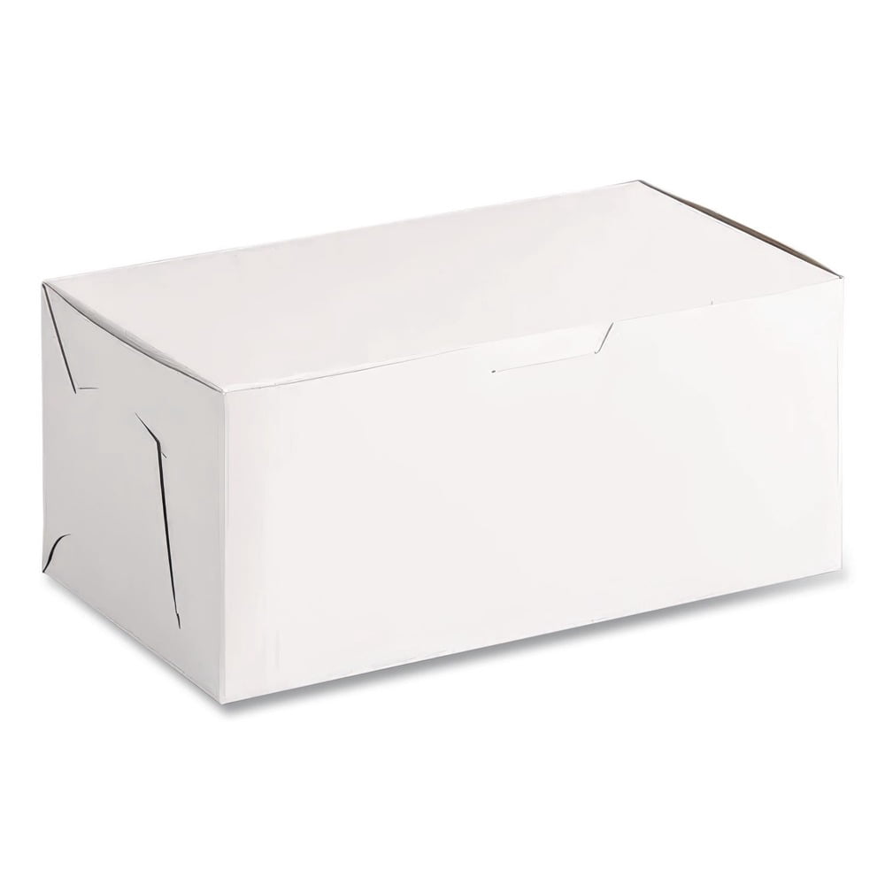 SCT Non-Window Bakery Boxes 9 x 5 x 4 White 250/Carton 0949