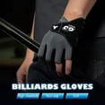 thumbnail image 2 of Left Hand Billiards Gloves Thin Breathable Pressure Anti Slip Half Finger G, 2 of 9