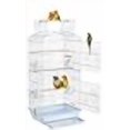 thumbnail image 3 of Open Top Canary Parakeet Cockatiel Lovebird Finch Bird Cage with Breeding Doors, 3 of 4