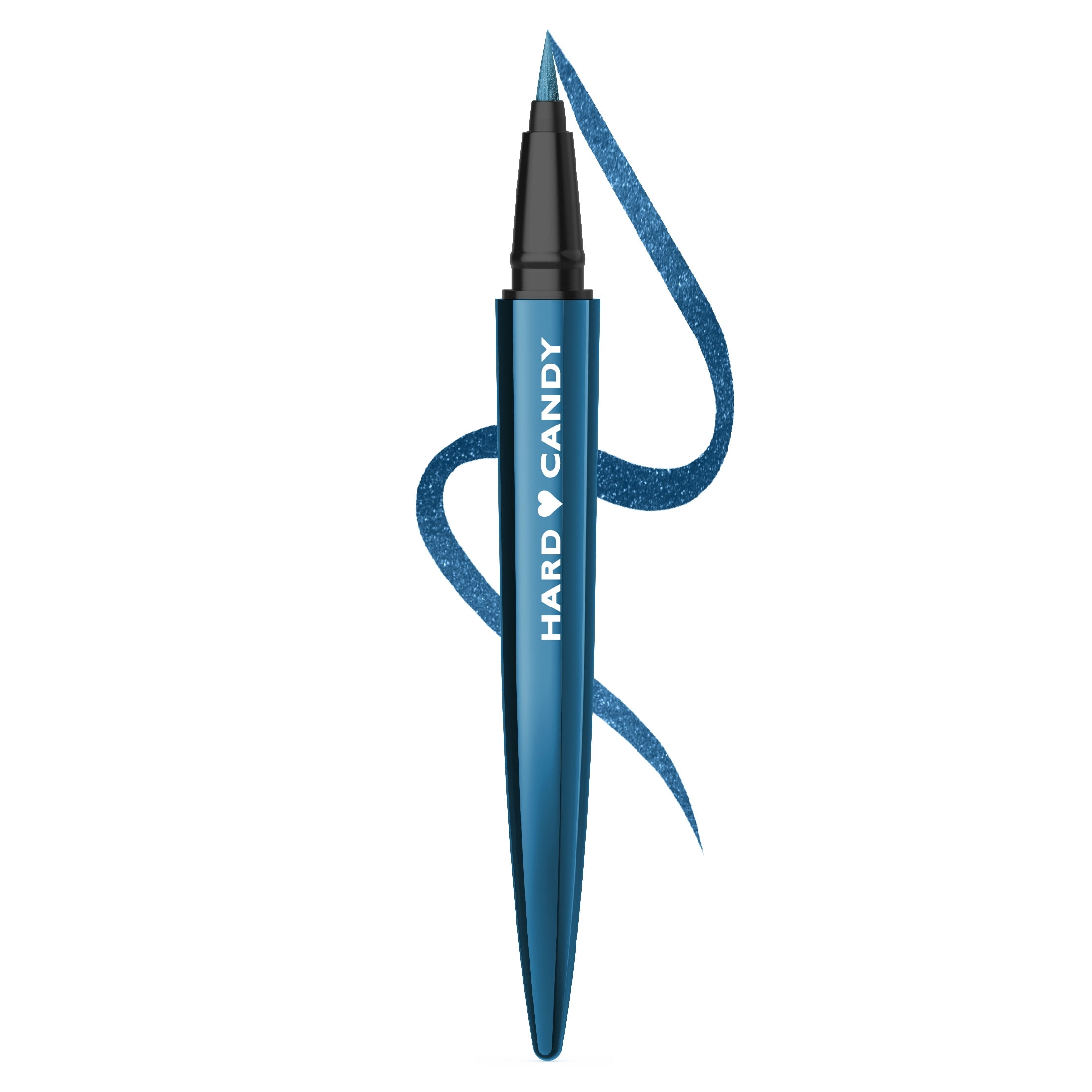 Hard Candy Party Lines Color Play Eyeliner, Liquid Liner, 24HR Wear, Blue My Way, Metallic Blue