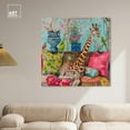 thumbnail image 3 of Lounging Giraffe II Canvas Trendy Animal Art by Art Remedy, Gallery Wrapped, 40" x 40", 3 of 7