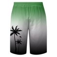 thumbnail image 5 of BOOMNY Mens Shorts Casual Hawaiian Coconut Tree Printed Elastic Waist Drawstring Beach Shorts For Man Soft Loose Fit Summer Workout Shorts Leisure Mens Dailywear, 5 of 5