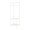 thumbnail image 2 of ​​2-Tier Corner Shelf Organizer - Multi-Functional Detachable Storage Unit with Hooks for Bedroom/Living Room, Metal Space-Saving Rack​​, 2 of 10